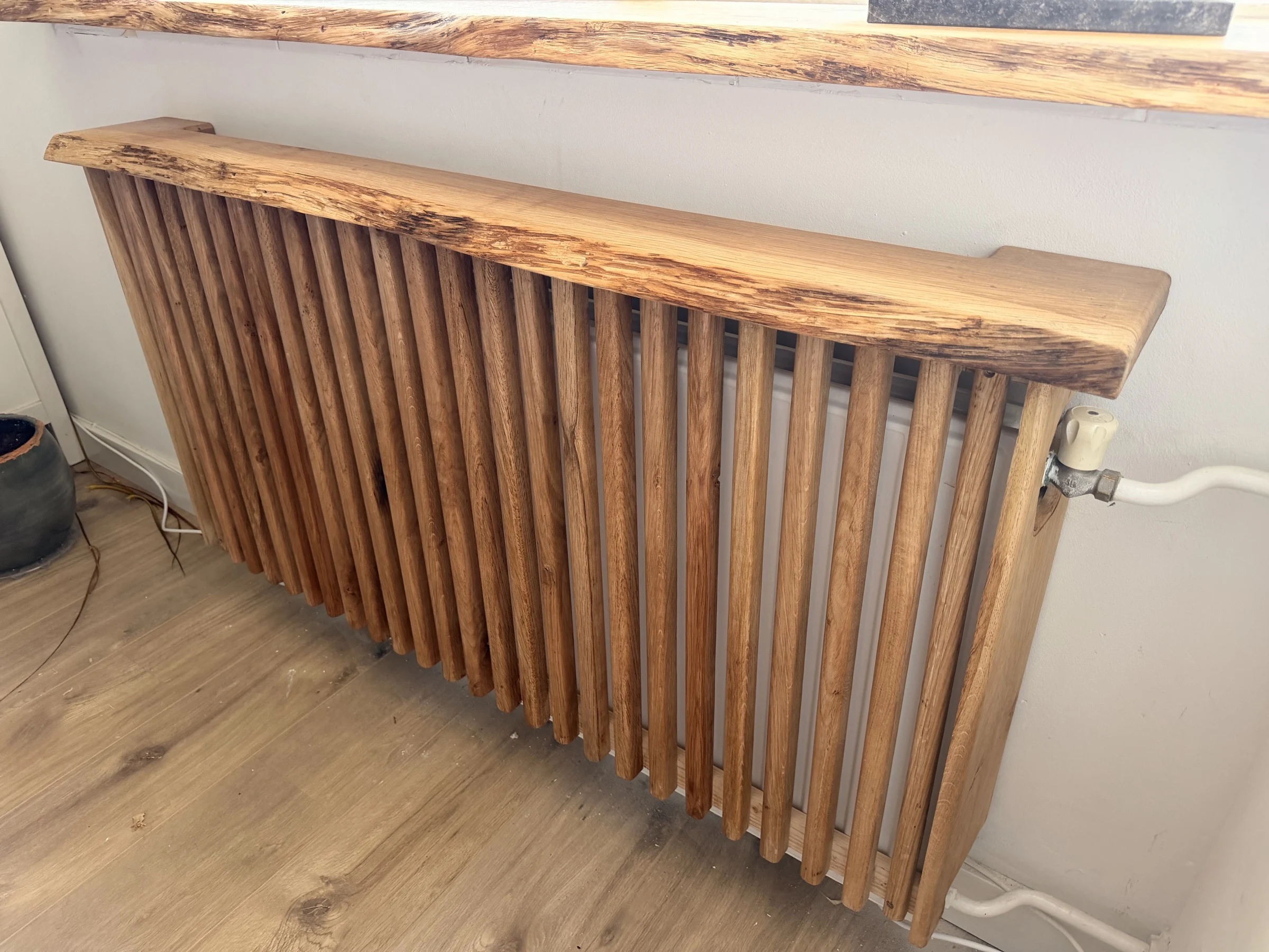Radiatorombouw in massief eiken