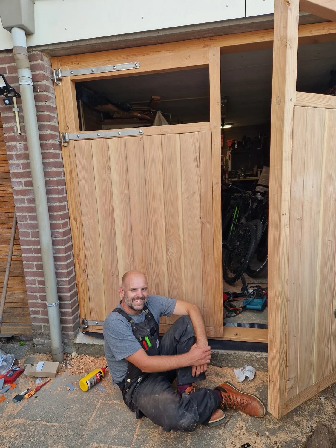 Bas Bartholomeus in de werkplaats